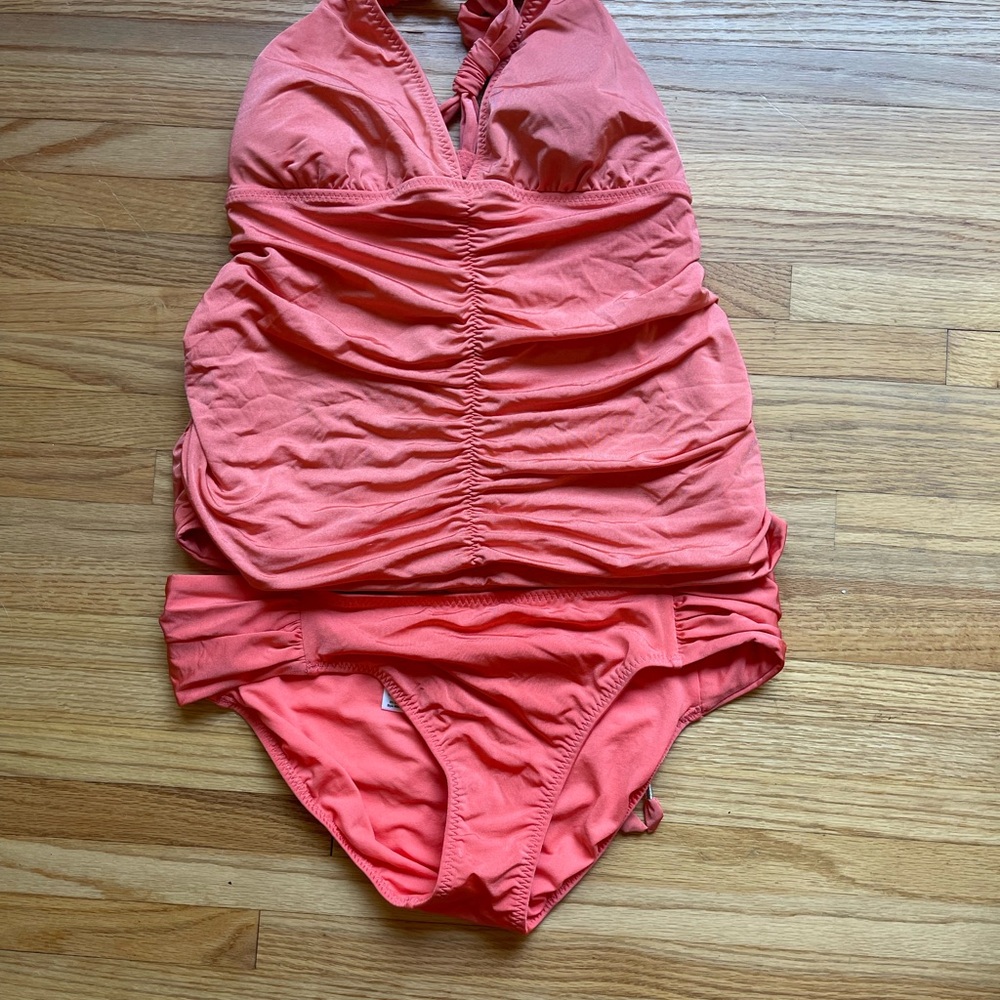 Athleta Coral Tankini size Large